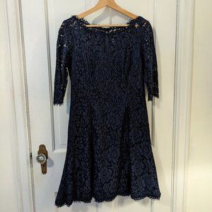 Eliza J Blue Lace Dress